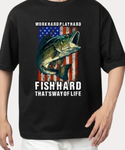 เสื้อ Oversize Unisex สกรีนปลา FISHHARD รุ่น OB3 ผ้า Cotton คุณภาพสูง หนานุ่ม ไม่ยืด ไม่ย้วย ใส่สบาย