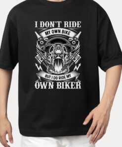 เสื้อ Oversize Unisex สกรีนลาย OWN BIKER รุ่น OB7 ผ้า Cotton คุณภาพสูง หนานุ่ม ไม่ยืด ไม่ย้วย ใส่สบาย