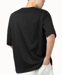 Alternative view of เสื้อเปล่าสีดำทรง Oversize Unisex รุ่น OB0 ผ้า Cotton คุณภาพสูง หนานุ่ม ไม่ยืด ไม่ย้วย ใส่สบาย