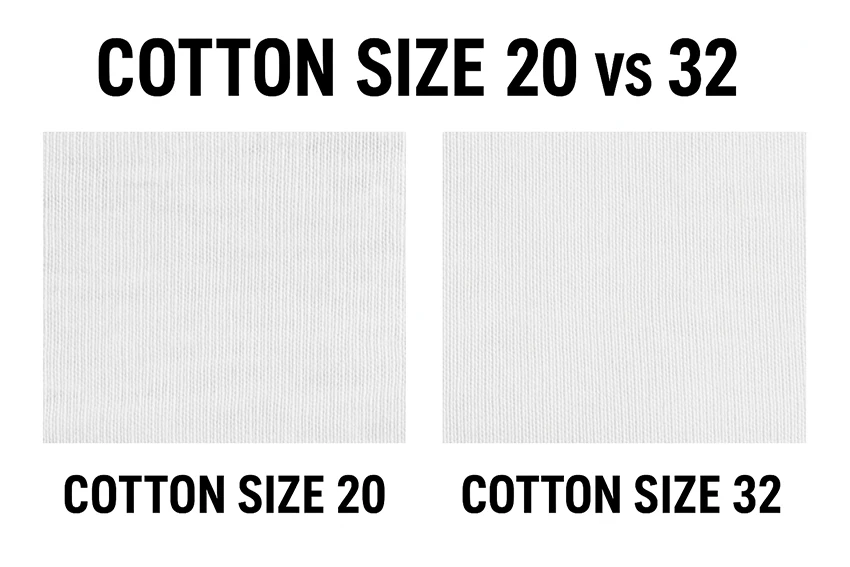 cotton เบอร์ 20 กับ 32 ต่างกันยังไง