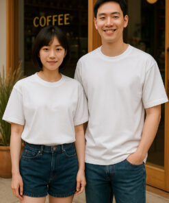 เสื้อโอเวอร์ไซส์สีขาว Premium
