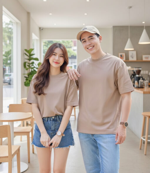 เสื้อโอเวอร์ไซส์สีนู้ด