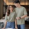 เสื้อโอเวอร์ไซส์สีมัทฉะ (matcha)