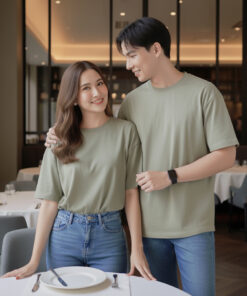 เสื้อโอเวอร์ไซส์สีมัทฉะ (matcha)