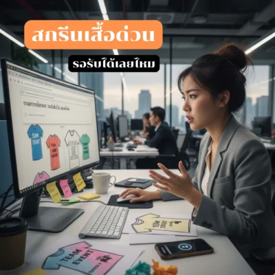 สกรีนเสื้อด่วนรอรับเลย