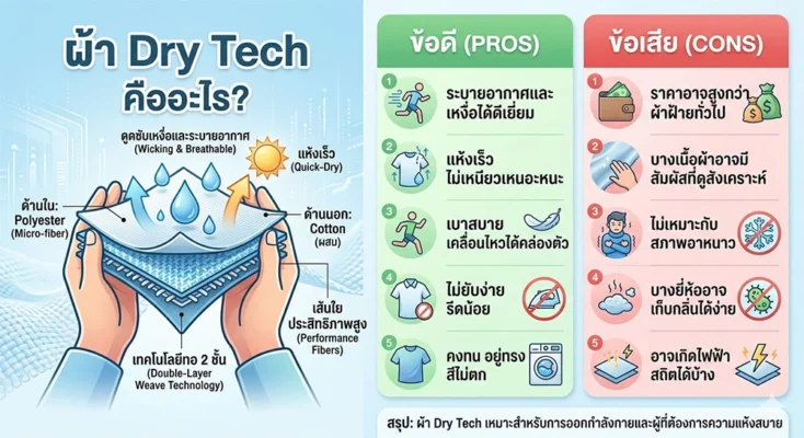 ผ้า Dry Tech คืออะไร