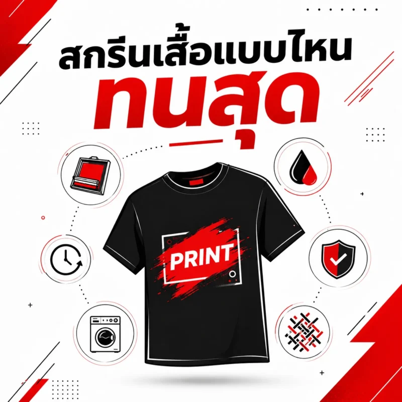 สกรีนเสื้อแบบไหนทนสุด