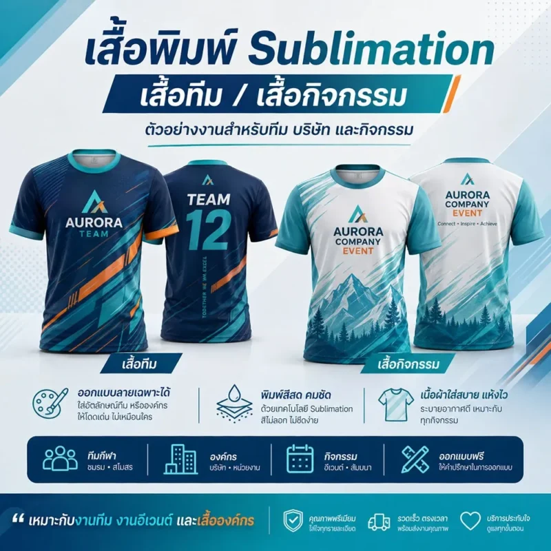 เสื้อทีมและเสื้อกิจกรรม