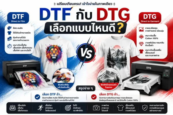 DTF ต่างจาก DTG ยังไง