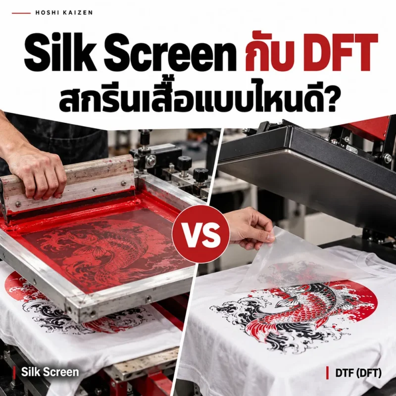 เลือก Silk Screen หรือ DTF