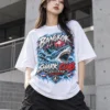 เสื้อยืดลายปลาฉลาม BANGKOK SHARK CLUB